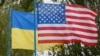 US-Ukraine-Flags