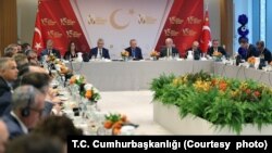 Cumhurbaşkanı Erdoğan dün, Türkiye-ABD İş Konseyi (TAİK) tarafından düzenlenen 15. Türkiye Yatırım Konferansı çerçevesinde Amerikalı ve Türk iş insanları ile biraraya geldi- 23 Eylül 2024.